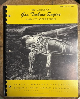 Manual Pratt & Whitney "Motor de turbina de gas y su funcionamiento" junio 1958 Foto 1 de 4