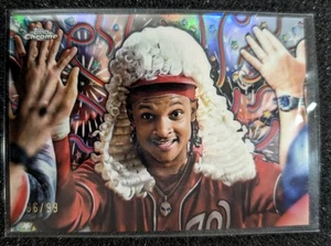 2024 Topps Chrome Update CJ Abrams Celebracion 66/99 Nationals - Photo 1/4