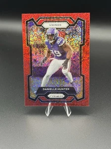 Danielle Hunter 2023 Panini Prizm Red Sparkle Prizm #193 Minnesota Vikings - Picture 1 of 2
