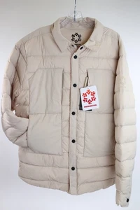 Obermeyer Explorer Down Shirt Jacket Mens Large Cement Waterproof Puffer $249 - Picture 1 of 10