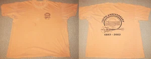 Vintage 2002 Gretsch Guitars T-Shirt  120th Anniversary 1883-2003 Orange 2XL - Picture 1 of 15