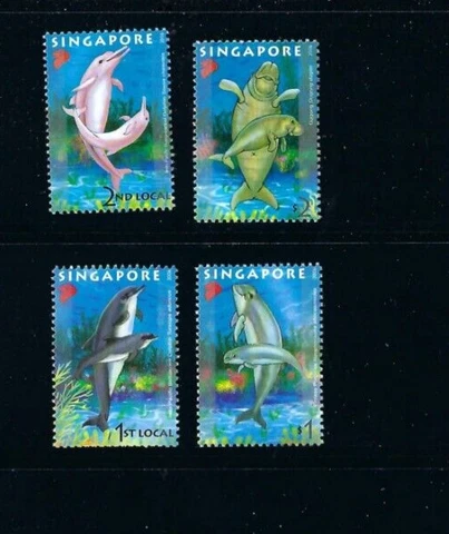 Singapore   2006  Undersea World  Marine Dugong Dolphin Coral Ocean Stamp Cover