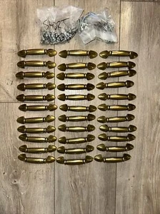 33 PCs Vintage Brass Drawer Pull Cabinet Pull Handles Cupboard Door Gold - Picture 1 of 7