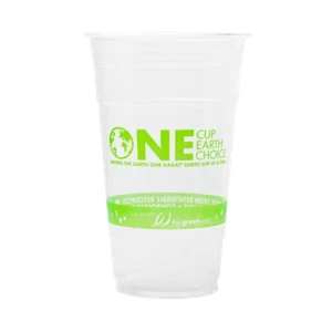Karat Earth 24oz PLA Eco-Friendly Cup (98mm), Generic Print - 600 pcs, KE-KC24G - Picture 1 of 6