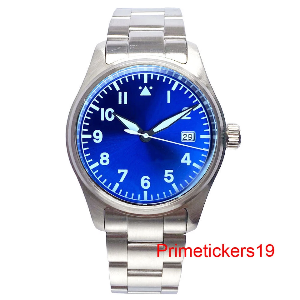 45mm Corgeut Green Dial Super Luminous 24 Jewels NH35 Automatic Mens Watch