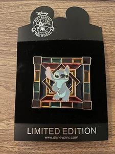 DISNEY SHOPPING STITCH STAINED GLASS JUMBO 2010 LE 250 RARE PIN - Picture 1 of 6