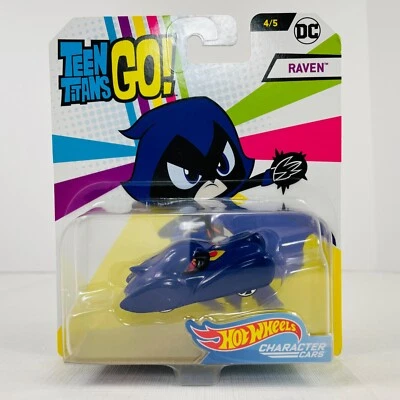 Hot Wheels Raven Teen Titans Go! 4/5 Character Cars DC NEW Mattel 2017 - Image 1 of 4