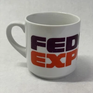 Vintage Federal Express FedEx Priority Shipping Coffee Cup Mug 3-3/8" - Bild 1 von 4