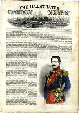 1848 ILLUSTRATED LONDON NEWS George Wilson Anti Corn Laws UNITED SERVICES (1030) - Image 1 of 3