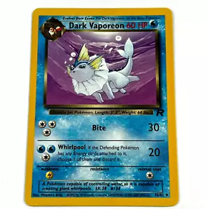 Dark Vaporeon Team Rocket 45/82 Uncommon Pokemon Card Unlimited - Free Shipping! - Bild 1 von 6