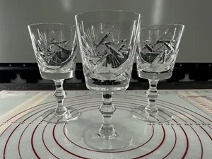 Pinwheel Csopak Claret Wein AJKA eingestellt mundgeblasen Glas Kristall Tasse Kelch - Bild 1 von 10