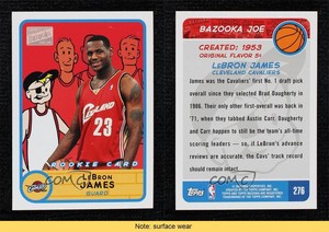 2003-04 Bazooka LeBron James #276 Rookie RC