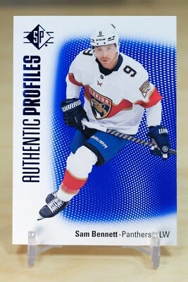 2021-22 UD SP Authentic Profiles Blue #AP-18 Sam Bennett - Florida Panthers - Image 1 of 2