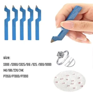 Steel Punch Stamp Stamping Tool Curved Marking Tool for Jewelry Ring Bracelet - Picture 1 of 19