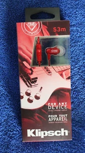Klipsch Image S3M Wired Ear Buds Headphones RAGE Red - Zdjęcie 1 z 2