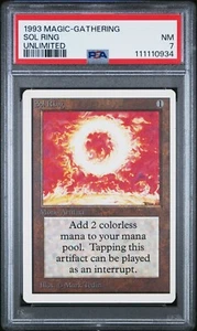 1993 Magic the Gathering Unlimited, Sol Ring, NM PSA 7 - Picture 1 of 13
