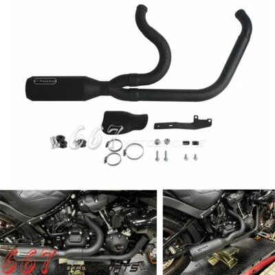 Silenciador de escape 2 en 1 para Harley Low Rider ST S Street Bob FXBB FXBBS 2018-25 Foto 1 de 4