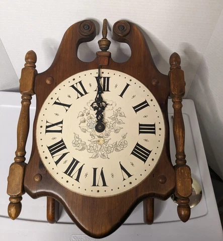 New England Clock Co Bristol, Conn.  Wall Clock For Parts or Repair Cover