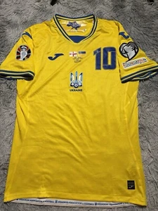 CAMISETA DE LA SELECCIÓN NACIONAL DE UCRANIA USADA EN PARTIDO KONOPLYANKA #10 EURO QF 2023 VS INGLATERRA - Imagen 1 de 8