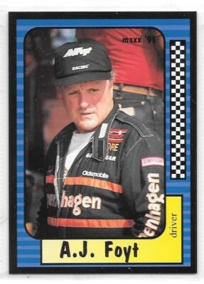 1991 Maxx #14 A.J. FOYT - NM/Mint - Image 1 of 2