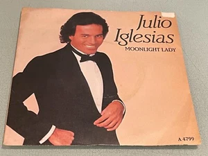 Julio Iglesias - Moonlight Lady - If (E Poi) - Vinyl Record 7" Single - 1984 CBS - Picture 1 of 5