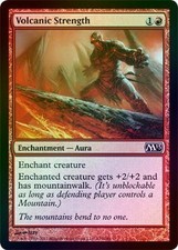 4X Volcanic Strength - Foil New MTG 2013 M13 Magic