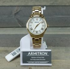 Armitron Women's Gold Tone Watch - Mother of Pearl - 75/5793MPGP - NEW!