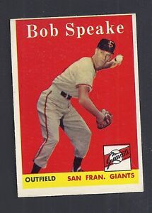 1958 Topps Bob Speake San Francisco Giants #437  EM  Vintage Beauty!