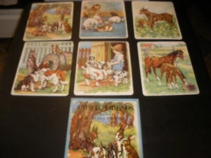 Box set VTG Animal Friends 6 Puzzle Pictures Platt & Munk 1941 COMPLETE IN BOX - Picture 1 of 7