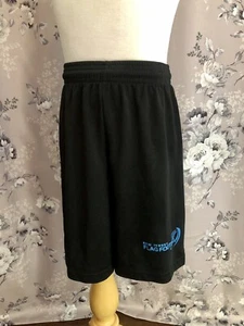 New Jersey Flag Football League Boys XS Black Pull On Shorts Graphic Logo - Picture 1 of 6
