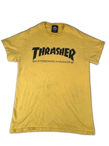 Thrasher vintage yellow skate t shirt large y2k - Picture 1 of 5