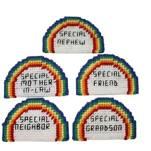 Imanes de nevera de lona de plástico cosido a mano arco iris tipo de personas tipo de personas - Imagen 1 de 7