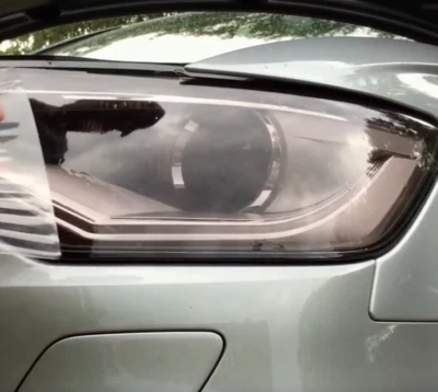 Auto Folie Hellschwarz Tönungsfolie Scheinwerfer Tönen Rückleuchten Folieren NEW - Bild 1 von 4