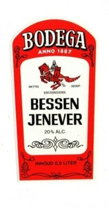 Niederlande - Vintage Label - Bodega - Kruisridder Bessen Jenever - Bild 1 von 1
