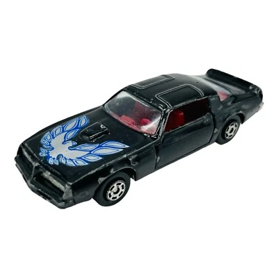 Vintage Yatming 1/64 Pontiac Trans Am Firebird Black Red Interior - Image 1 of 4