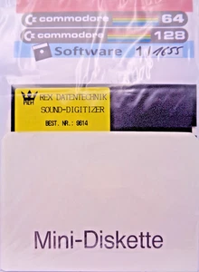 COMMODORE 64/128 -- SOUND DIGITIZER (REX DATENTECHNIK 9614 - DISK) - Picture 1 of 2