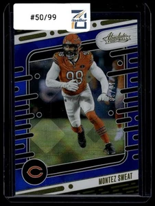 2024 Panini Absolute #19 Montez Sweat Blue Diamonds SP #50/99 - Picture 1 of 2