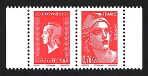 FRANCE 2015 Libération PAIRE  n° 4991 et 4992 NEUFS** GANDON et DULAC rouges - Bild 1 von 1