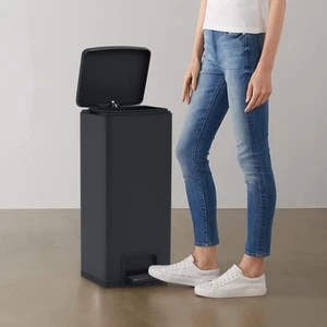 Cubo Basura con Pedal Antihuellas 30L Acero Inoxidable Multicolor vidaXL - Imagen 1 de 36
