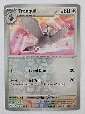 Tranquill 134/162 Sv05: Temporal Forces Reverse Holo NM - Image 1 of 2