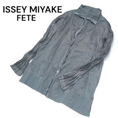 ISSEY MIYAKE IF92FJ245 Shirt, Gray, Size 2, Made in Japan - Изображение 1 из 4