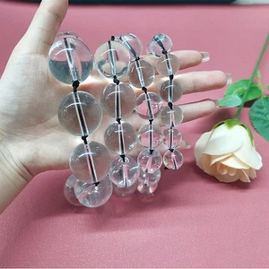 G-Spot Crystal Glass Anal Butt Plug Prostate Massager Device Unisex Stimulator - Picture 1 of 48
