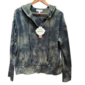Neu mit Etikett Knox rosa grün grau Pullover Sweatshirt Hoodie Athleisure Boho Herbst Größe L - Bild 1 von 7