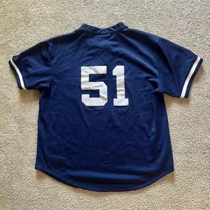 New York Yankees Bernie Williams Mitchell & Ness #51 Jersey Size L Sz 44 Large - Picture 1 of 6