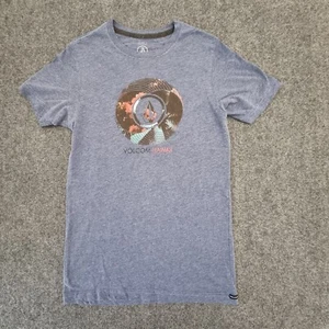 Volcom Shirt Kids SMALL blue T Shirt Crew Neck Football Soccer sport size S - Picture 1 of 11