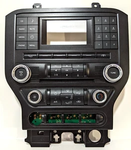 2015-2017 Ford Mustang Radio Temp Control Panel Face Plate MISSING Lower Buttons - Picture 1 of 10
