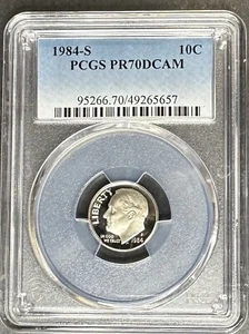 1984-S Proof Roosevelt Dime PCGS PR-70 DCAM, Kaufen Sie 3 Artikel, erhalten Sie 5 $ Rabatt!! - Bild 1 von 2