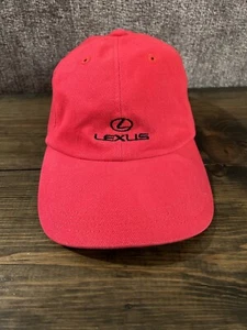 Vintage Cutter & Buck LEXUS Dad Golf Hat Strapback Cap Red Car Driver - Picture 1 of 7