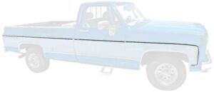 1973-80 Chevy/ GMC Pickup Truck Upper Body Side Molding Set; Long Bed; 8 Piece