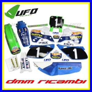 Kit plastiche adesivi coprisella UFO KAWASAKI KX 125 250 1992 1993 HOT WHEELS - Foto 1 di 1